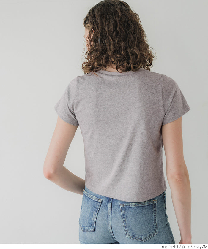 Tianzhu cotton fitted LOGO T-shirt