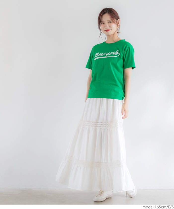 A variety of LOGO regular-fit short-sleeved T-shirts for parents and children