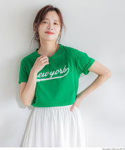 A variety of LOGO regular-fit short-sleeved T-shirts for parents and children