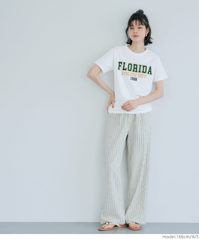 A variety of LOGO regular-fit short-sleeved T-shirts for parents and children