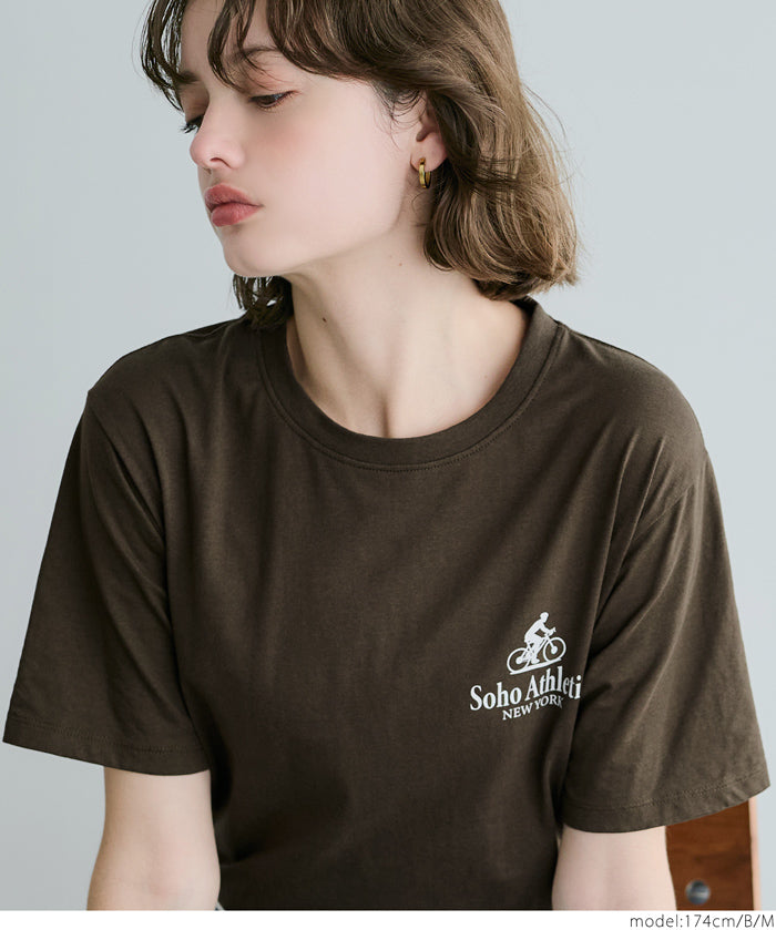 A variety of LOGO regular-fit short-sleeved T-shirts for parents and children