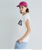 Folded French Sleeve LOGO T-Shirt Short Sleeve Top Parent-Child Outfit