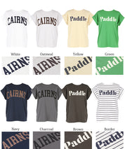 Folded French Sleeve LOGO T-Shirt Short Sleeve Top Parent-Child Outfit