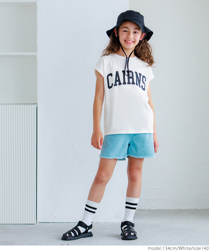 Children's Clothing French Sleeve Logo T-Shirt Short Sleeve Top Parent-Child Outfit