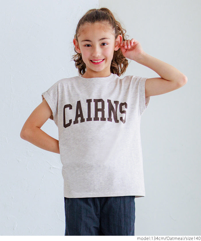 Children's Clothing French Sleeve Logo T-Shirt Short Sleeve Top Parent-Child Outfit