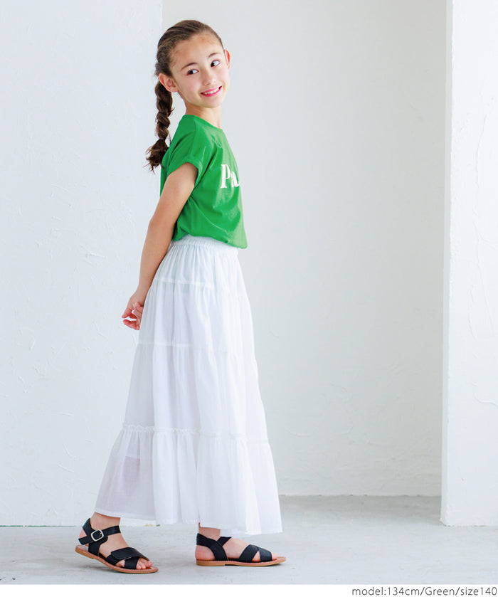 Children's Clothing French Sleeve Logo T-Shirt Short Sleeve Top Parent-Child Outfit