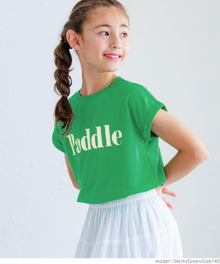 Children's Clothing French Sleeve Logo T-Shirt Short Sleeve Top Parent-Child Outfit