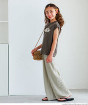 Children's Clothing French Sleeve Logo T-Shirt Short Sleeve Top Parent-Child Outfit