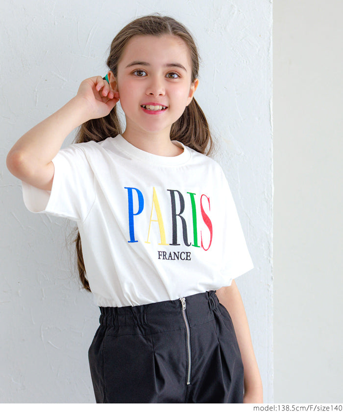 Children's clothing, various LOGO regular-fit short-sleeved T-shirts, parent-child wear