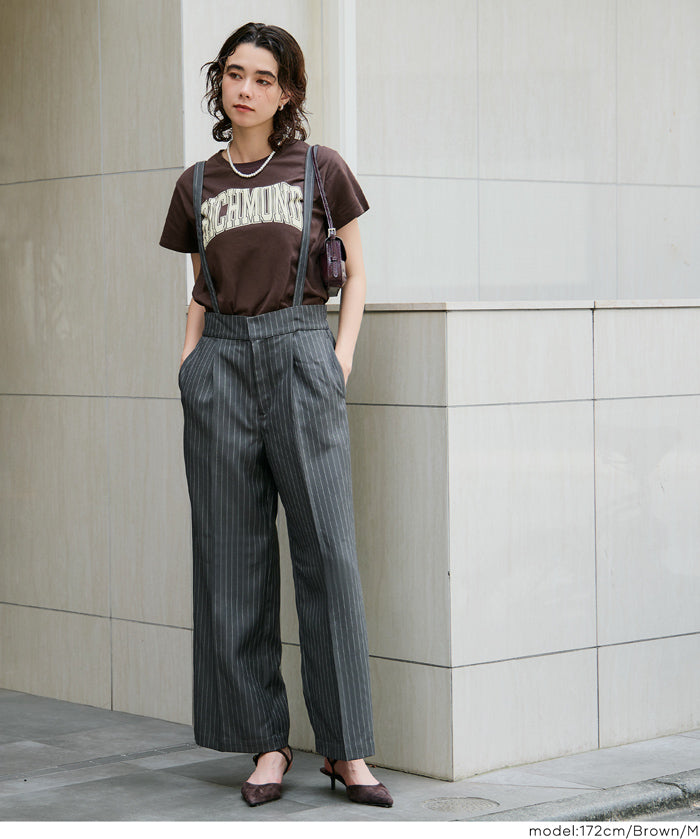 粗體LOGO撞色圓領短袖上衣 Tee 親子裝