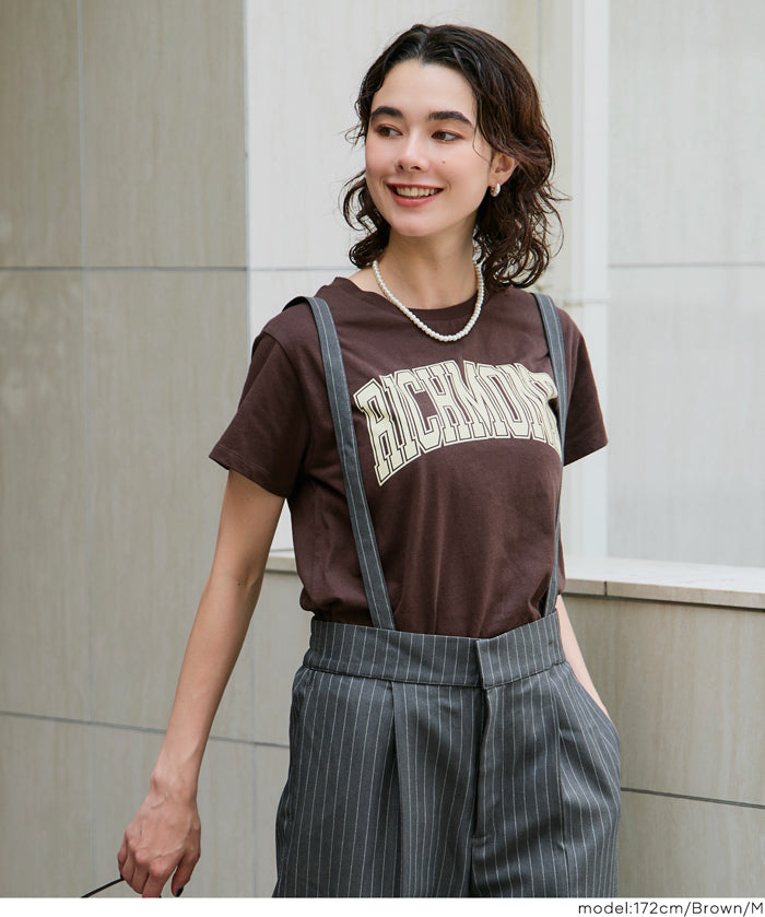 粗體LOGO撞色圓領短袖上衣 Tee 親子裝