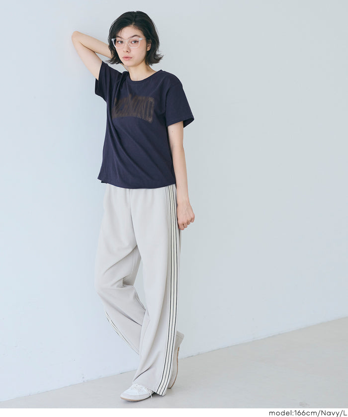 粗體LOGO撞色圓領短袖上衣 Tee 親子裝