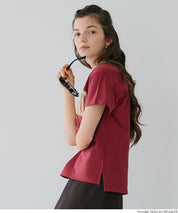 粗體LOGO撞色圓領短袖上衣 Tee 親子裝