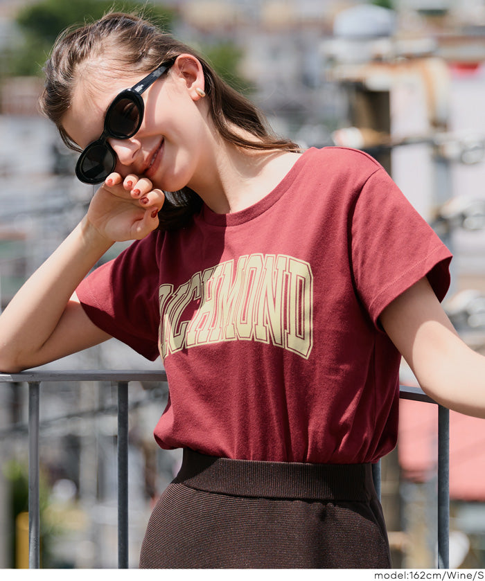 粗體LOGO撞色圓領短袖上衣 Tee 親子裝