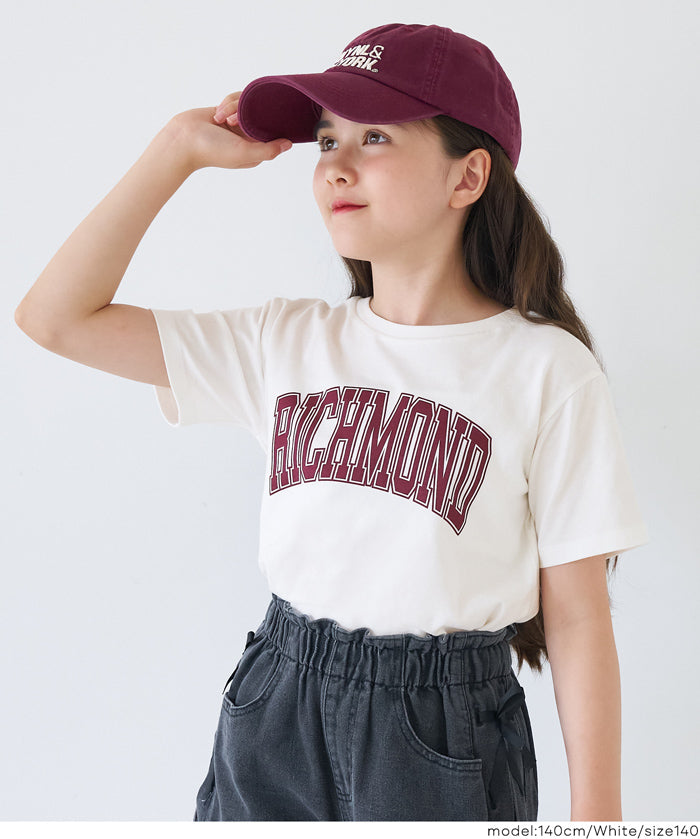 童裝粗體英字logo棉質短袖上衣 親子裝