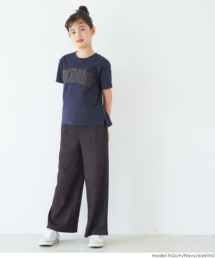 童裝粗體英字logo棉質短袖上衣 親子裝