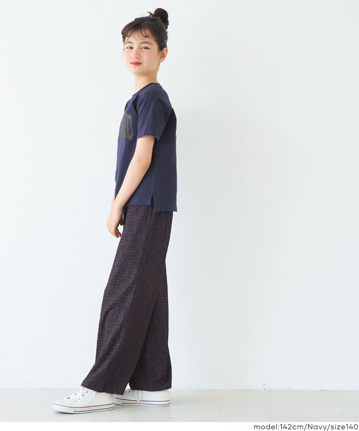 童裝粗體英字logo棉質短袖上衣 親子裝