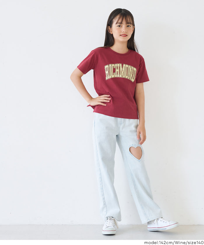 童裝粗體英字logo棉質短袖上衣 親子裝