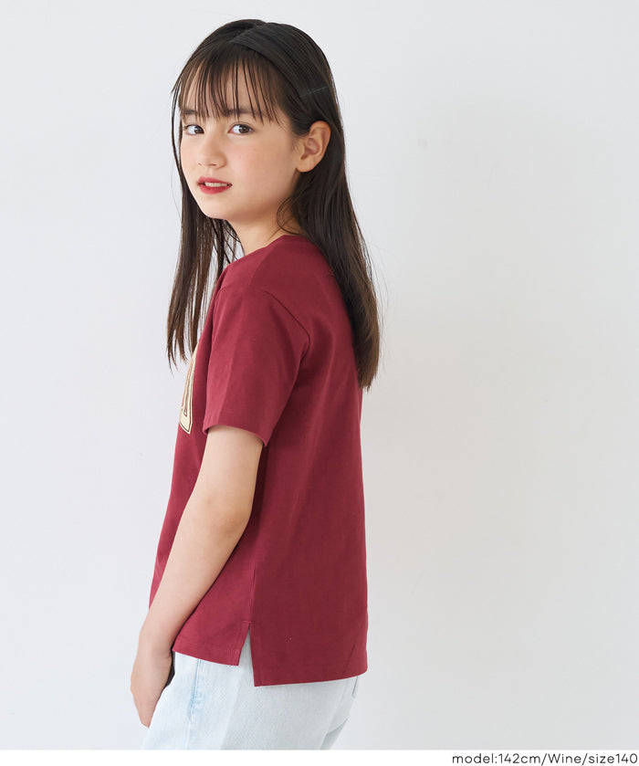 童裝粗體英字logo棉質短袖上衣 親子裝