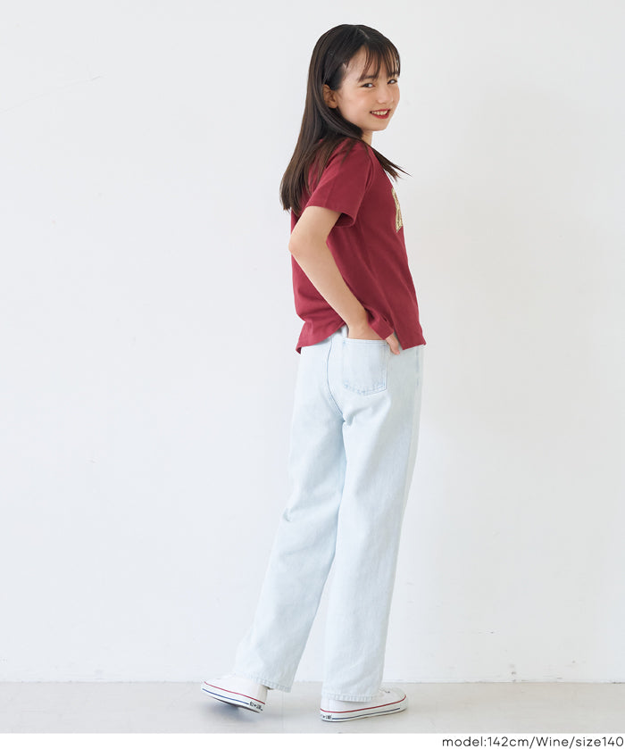 童裝粗體英字logo棉質短袖上衣 親子裝