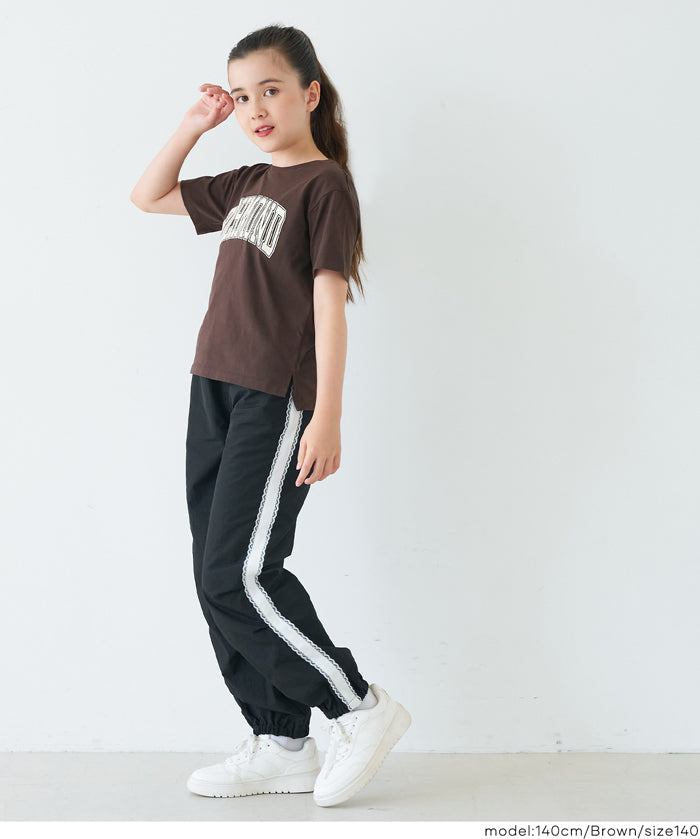 童裝粗體英字logo棉質短袖上衣 親子裝