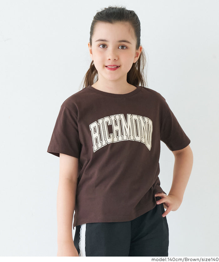 童裝粗體英字logo棉質短袖上衣 親子裝