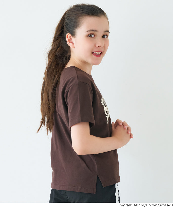 童裝粗體英字logo棉質短袖上衣 親子裝