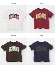 童裝粗體英字logo棉質短袖上衣 親子裝