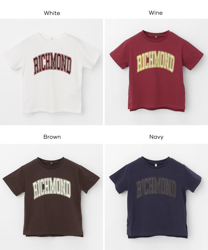 童裝粗體英字logo棉質短袖上衣 親子裝