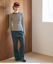 【Top Knit】Basic Multicolor Crew Neck Top