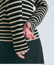 【Top Knit】Basic Multicolor Crew Neck Top