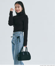 【Top Knit】Basic Multicolor Turtleneck Top