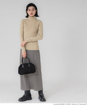 【Top Knit】Basic Multicolor Turtleneck Top