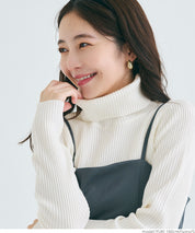 【Top Knit】Basic Multicolor Turtleneck Top