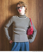 【Top Knit】Basic Multicolor Turtleneck Top