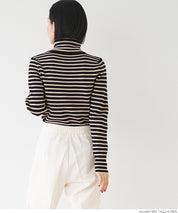 【Top Knit】Basic Multicolor Turtleneck Top