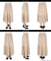 Pleated long skirt