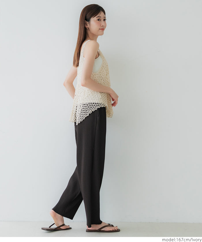 Summer crochet outer vest