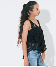 Summer crochet outer vest