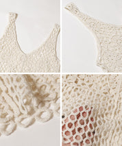 Summer crochet outer vest