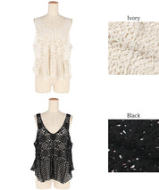 Summer crochet outer vest