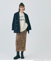 Tail cut assorted logo long sleeve top