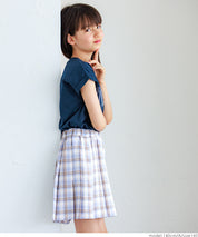 Children's Japanese style all-match elastic pleated skirt