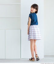 Children's Japanese style all-match elastic pleated skirt