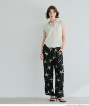 Summer starfish holiday style casual wide pants