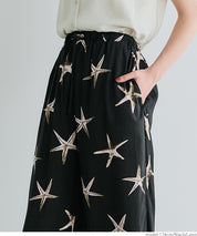Summer starfish holiday style casual wide pants