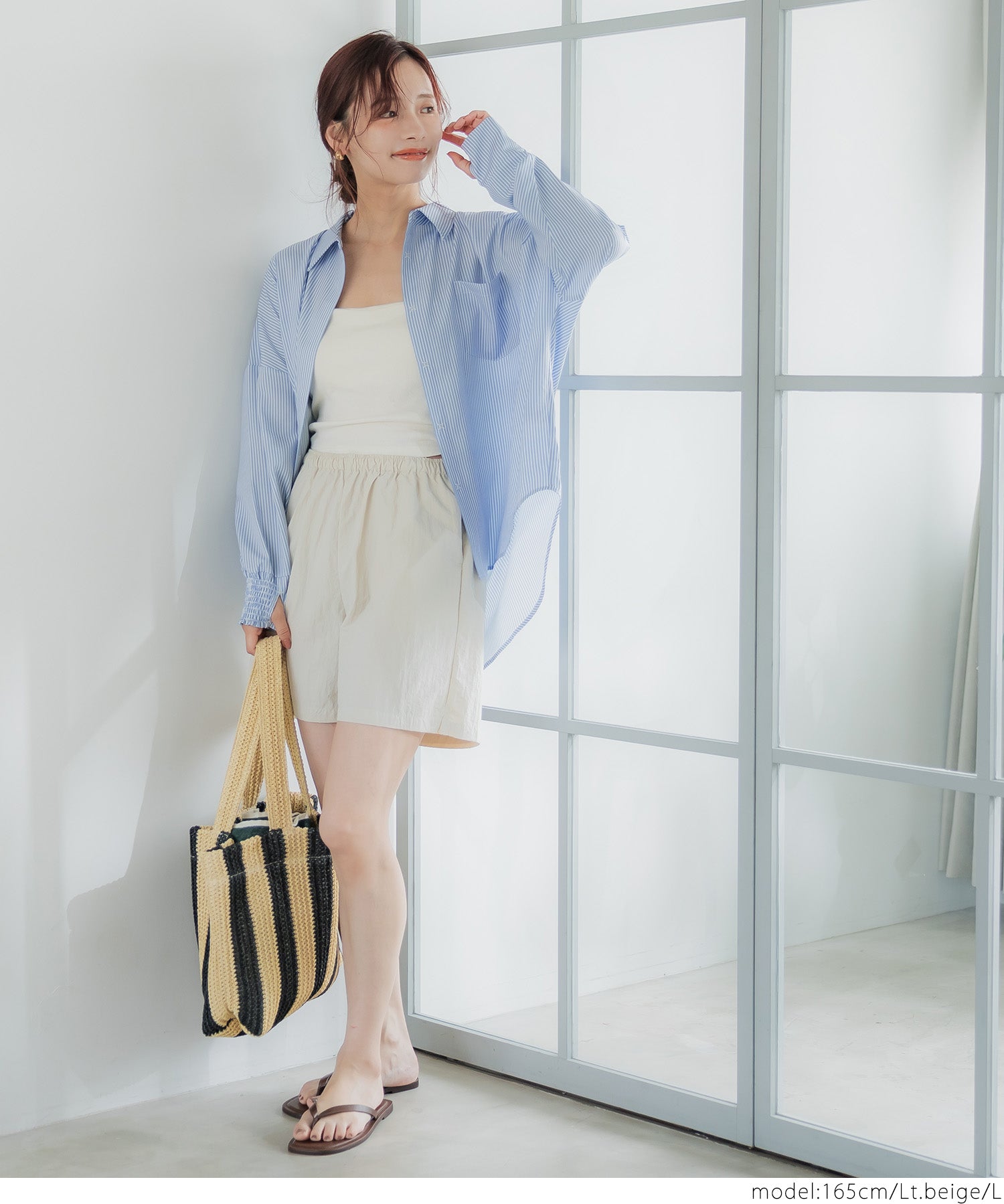 Water-repellent nylon sports shorts