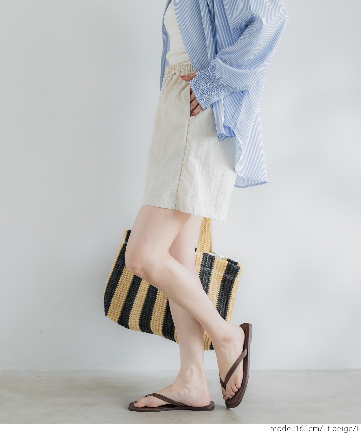 Water-repellent nylon sports shorts