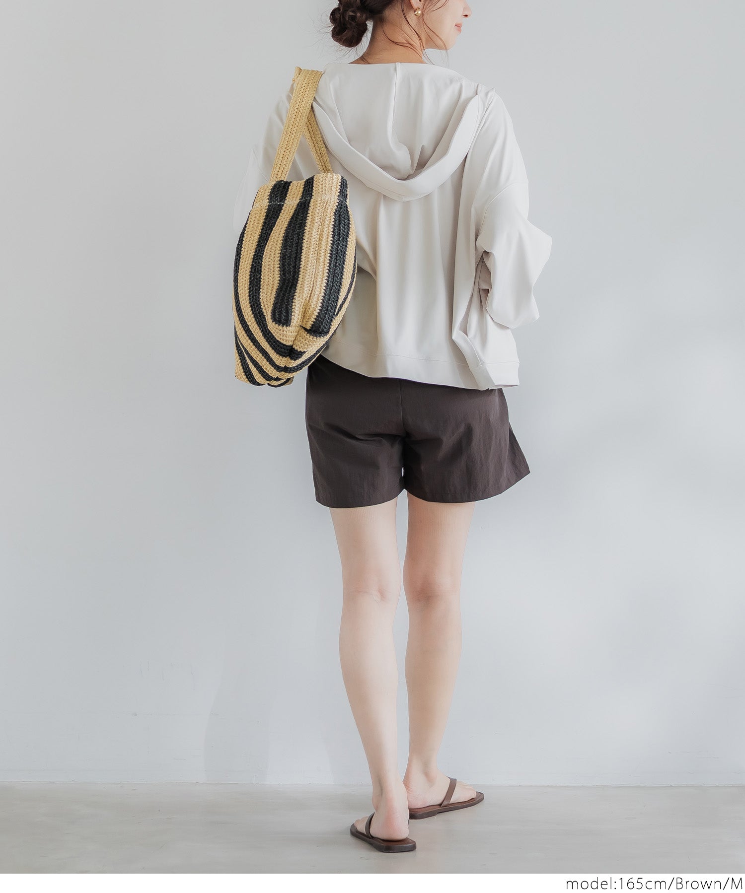 Water-repellent nylon sports shorts