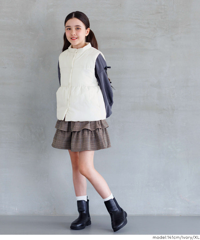 Children's Japanese style medium cotton small stand collar baby vest